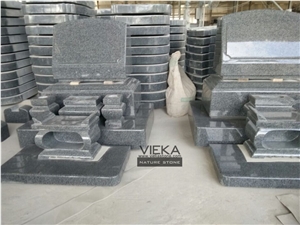 Japanese Style G654 Granite Tombstone & Monument,Memorial Products,China Black Granite Gravestone & Headstone