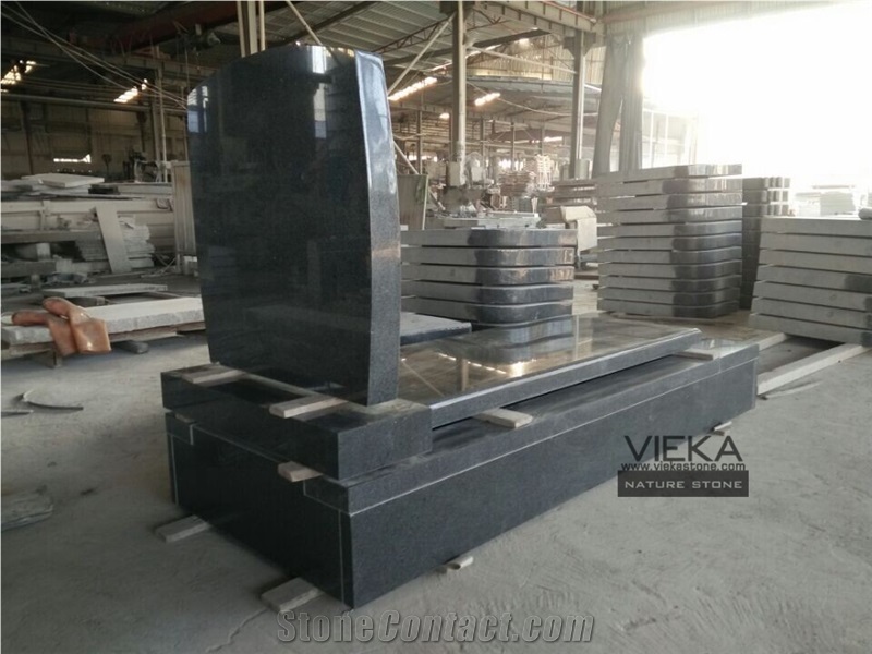 Japanese Style G654 Granite Tombstone & Monument,Memorial Products,China Black Granite Gravestone & Headstone