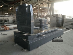 Japanese Style G654 Granite Tombstone & Monument,Memorial Products,China Black Granite Gravestone & Headstone