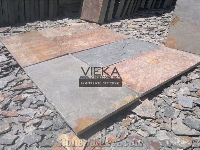 Multicolor Slate Tiles,China Wall & Floor Tiles,Rusty Slate Tile