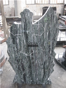 Ocean green Granite Tombstone & Monument,Memorials,Gravestone & Headstone Export to Romania