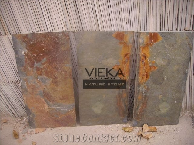 Rustic Slate Tiles,China Wall & Floor Tiles,Multicolor Slate Tile