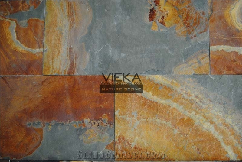Rustic Slate Tiles,China Wall & Floor Tiles,Multicolor Slate Tile