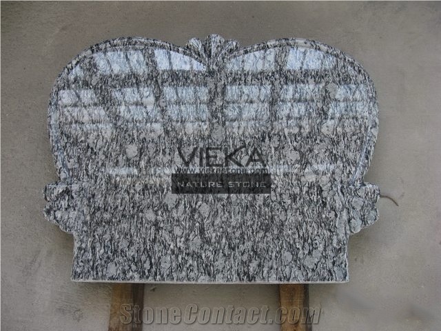 Surf White Granite Tombstone & Monument,Memorials,Gravestone & Spary White Headstone Export to Poland
