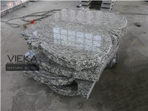 Surf White Granite Tombstone & Monument,Memorials,Gravestone & Spary White Headstone Export to Poland
