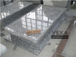 Surf White Granite Tombstone & Monument,Memorials,Gravestone & Spary White Headstone Export to Poland