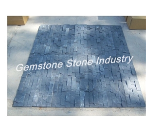 Black Slate Glue or Net Paste, Straight or Corner Style, China Black Slate Cultured Stone