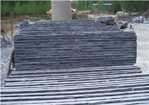 Black Slate Glue or Net Paste, Straight or Corner Style, China Black Slate Cultured Stone