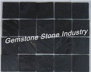 Black Slate Glue or Net Paste, Straight or Corner Style, China Black Slate Cultured Stone
