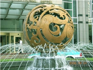 Granite Fortune Ball, Stone Fortune Ball, Granite Fountain, Garden Fountains, Water Fountain