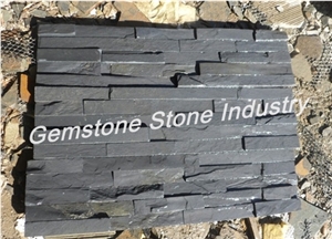 Hebei Natural Split Surface Slate Paper Box and Wood Crates Packing,China Black Slate Cultured Stone