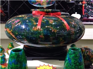 Interior Design Onyx Vases and Pots Multicolor