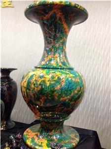 Interior Design Onyx Vases and Pots Multicolor