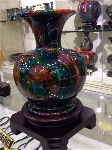 Onyx Home Decor Multicolor Onyx Vase