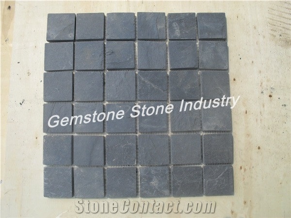 P018 Cultural Slate Natural Stone in China, Hebei Black Slate Cultured Stone