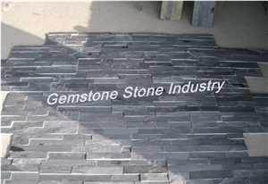 P018 Cultural Slate Natural Stone in China, Hebei Black Slate Cultured Stone
