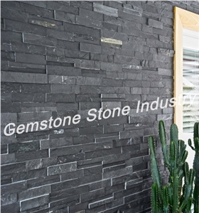 P018 Cultural Slate Natural Stone in China, Hebei Black Slate Cultured Stone
