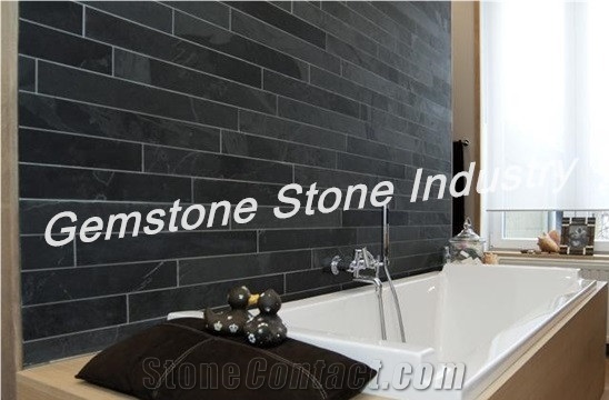 P018 Cultural Slate Natural Stone in China, Hebei Black Slate Cultured Stone