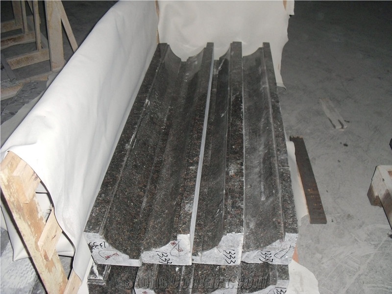 Tan Brown Granite Border Decos,Bullnose Border Line Moldings