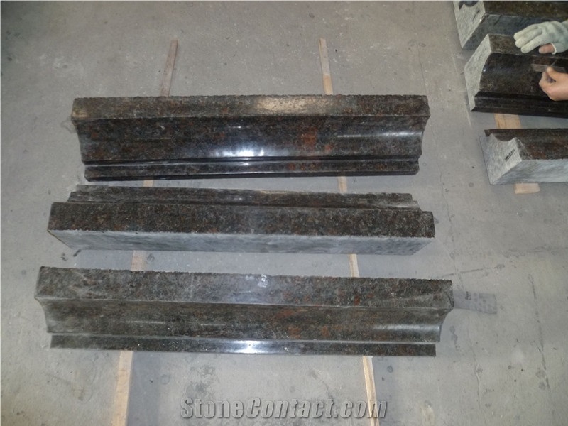 Tan Brown Granite Border Edge Line Decoration