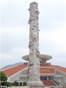 White Marble Column,Stone Column,Roman Column,Handcraft Columns