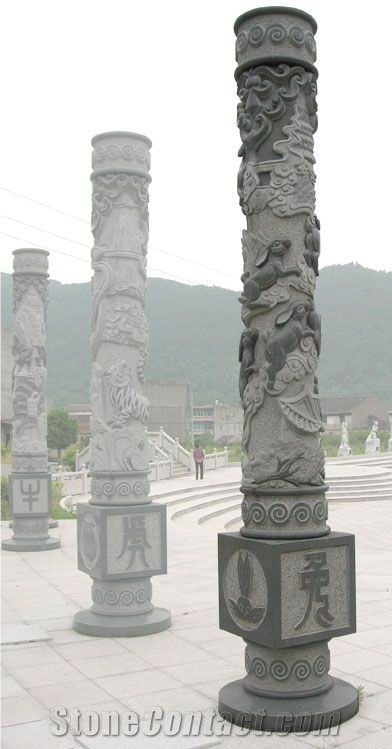 White Marble Column,Stone Column,Roman Column,Handcraft Columns