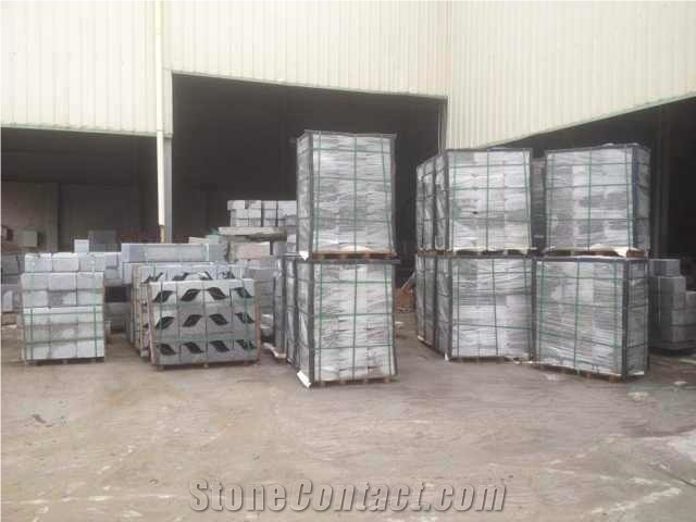 G623 Granite Paving Stone, China White Granite Kerbstone, Flamed/Sandblast/Natural Surface