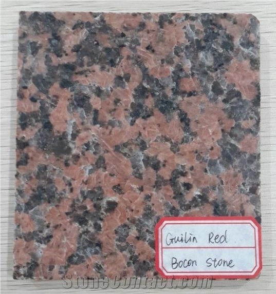 Guilin Red Granite Tiles & Slabs, Polished/Honed/Flamed Red Granite