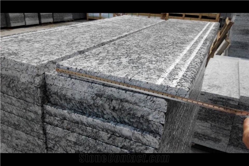 Spray White Granite,Sea Wave White Granite Tiles & Slabs,Polished/Honed/Flamed China Grey Granite
