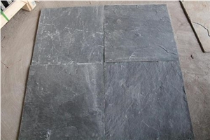 Natural Surface Slate Flooring Tiles,Black Slate Tile
