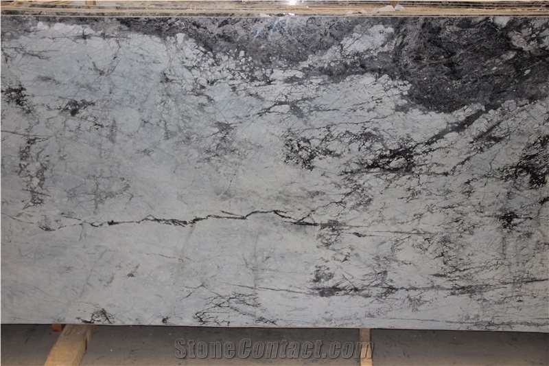 Blizzard Marble Slabs & Tiles, Turkey Blue Marble