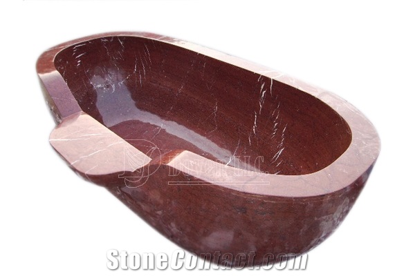 Monte Red Granite Bath Tubs 1900x1100x600