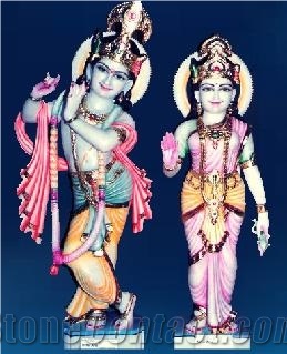 Makrana Albeta Marble Radha Krishna Statue