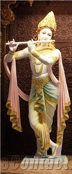 Makrana White Marble Krishna Statue