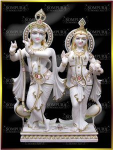 Makrana White Marble Krishna Statue