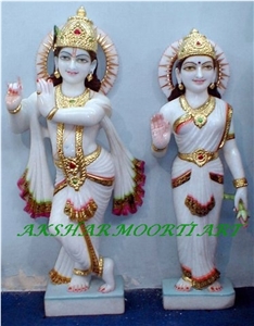 Makrana White Marble Krishna Statue