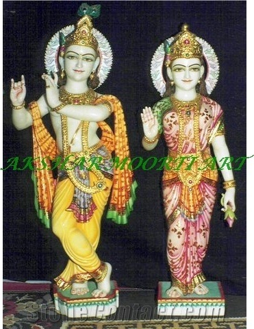 Makrana White Marble Krishna Statue
