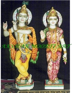 Makrana White Marble Krishna Statue