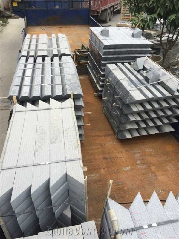 G654 Grey Granite Kerb Stone, Sesame Black Granite Kerb Stone