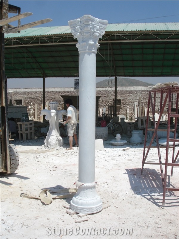 White Marble Column/Pillar for Decoration or Construction