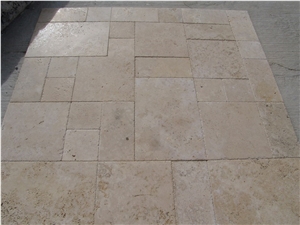 Soft Medium Travertine Pattern Slabs & Tiles, Turkey Beige Travertine