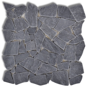 Limb1 China Blue Limestone Mosaic Limestone Crazy Paving Marble Mosaic
