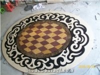 China Marble Waterjet Round Floor Medallion