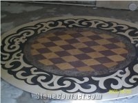 China Marble Waterjet Round Floor Medallion