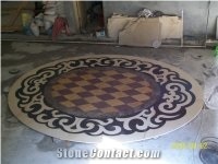 China Marble Waterjet Round Floor Medallion