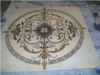 Chinese Style Round Marble Floor Medallion,Waterjet Inlay Medallion