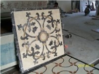 Chinese Style Round Marble Floor Medallion,Waterjet Inlay Medallion