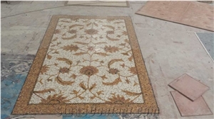 Marble Mosaic Waterjet Medallions,Round & Square Medallions