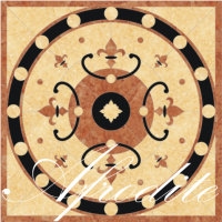 Marble Waterjet Flooring Medallion, Square Waterjet Medallion