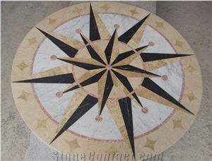 Marble Waterjet Medallions,Mosaic Round Medallions,Floor Medallions